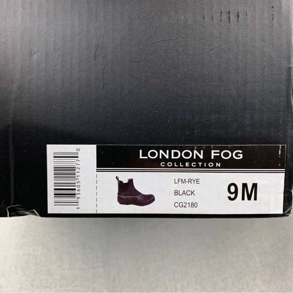 London Fog Mens Rye Duck Boot Mens Shoes Black 9M